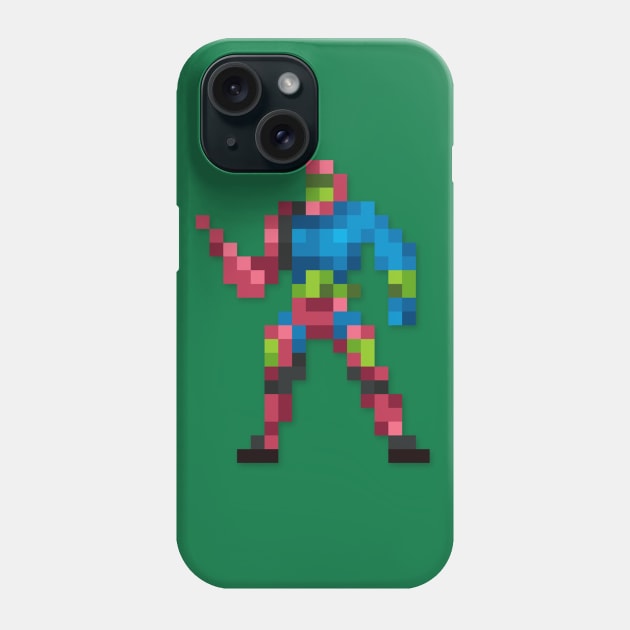 Trap Jaw low-res pixelart Phone Case by JinnPixel