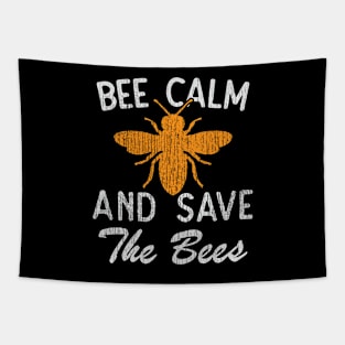 Bee Calm & Save The Bees Tapestry