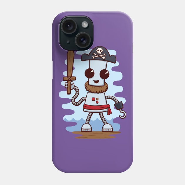 Pirate Ned Phone Case by DoodleDojo