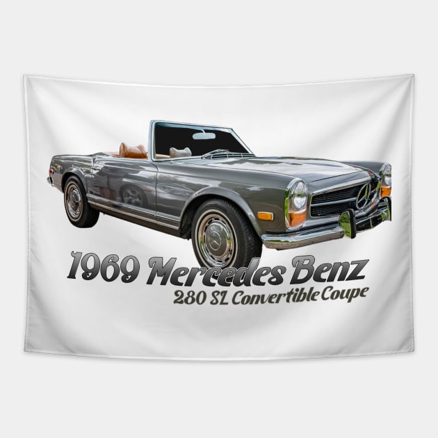 1969 Mercedes Benz 280 SL Convertible Coupe Tapestry by Gestalt Imagery