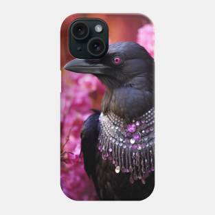 Raven With Jewels Phone Case