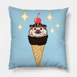 hedgehog cone Pillow