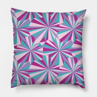 Retro Abstract Colorful Geometry Pillow