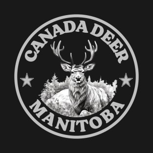 CANADA’S MAJESTY: DEER EMBLEM EMBRACES MANITOBA WILD T-Shirt