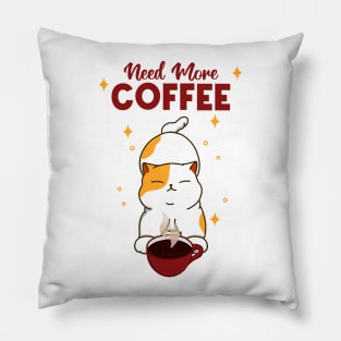 Need More Coffee Pillow