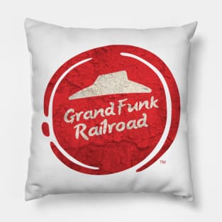 Cosplay Parody Pizza Hut Vintage Music Lovers - Grand Funk Railroad Pillow