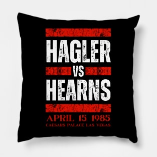 Hagler Vs Hearns Vintage Pillow