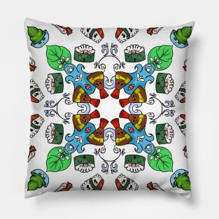 Sushi Mandala Pillow