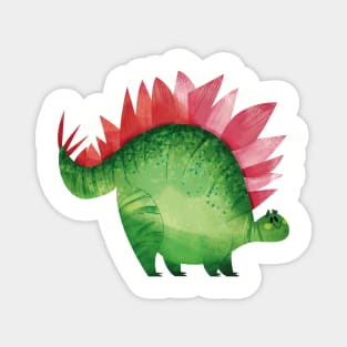 Happy Stegosaurus Dinosaur Magnet