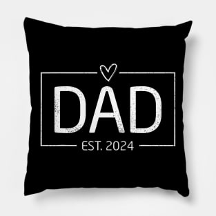 Dad Est. 2024 Expect Baby 2024 Father 2024 New Dad 2024 Pillow