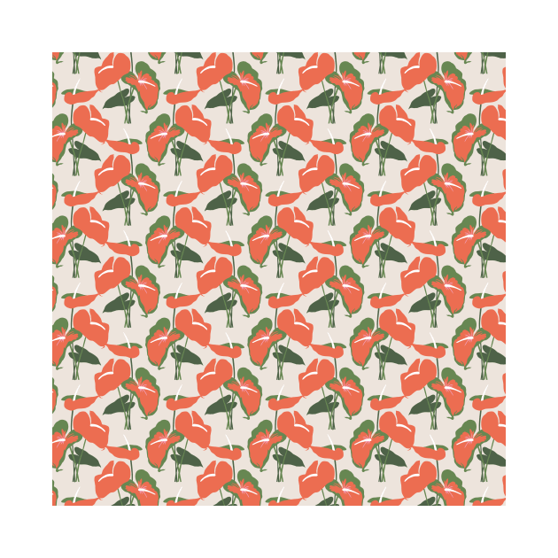 Anthurium Pattern by JunkyDotCom