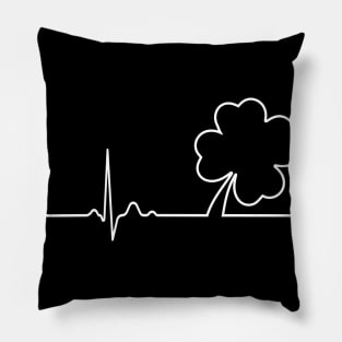 Ireland Shamrock heartbeat Pillow