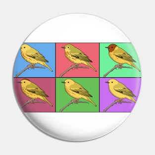 Warhol Birds - Yellow Warbler Pin