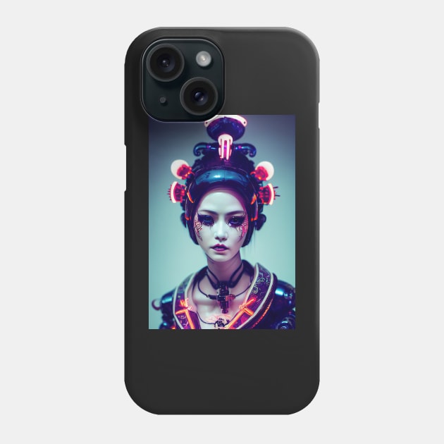 Mechanical Geisha - Zur Phone Case by qaisarkhan101