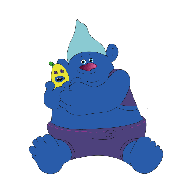 Biggie from Trolls and Dreamworks by GerganaR