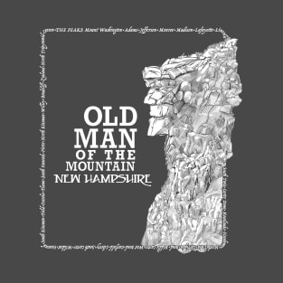 Old Man of the Mountain New Hampshire the Great Stone Face T-Shirt