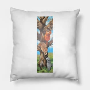 Cats in the tree Pillow