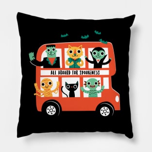 Spooky Bus Pillow