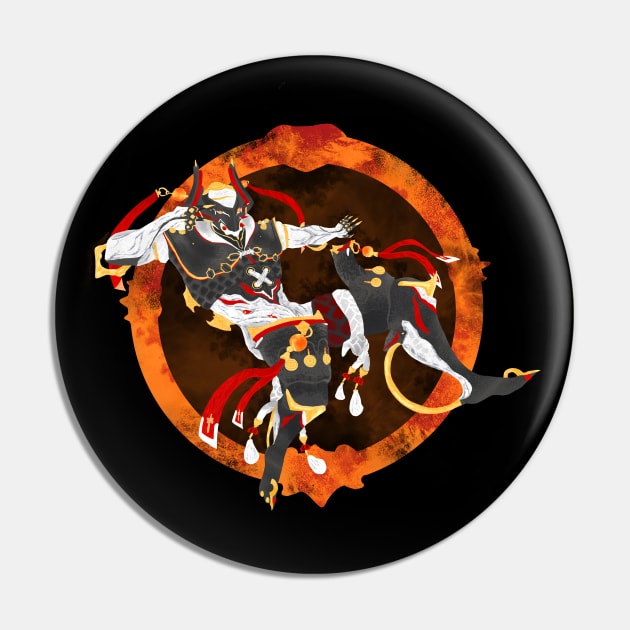 Warframe - Nezha Pin by cosmodevil