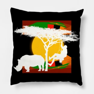 Wild life and adventure Pillow