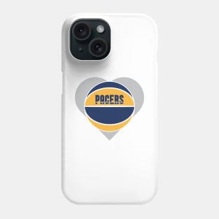 Heart Shaped Indiana Pacers Basketball Phone Case