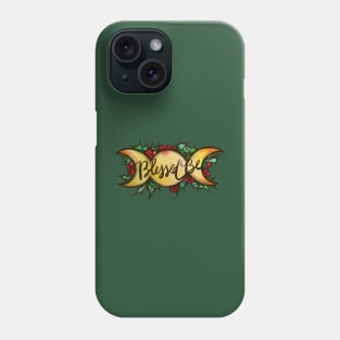 Blessed Be Yule Triple Moon Phone Case