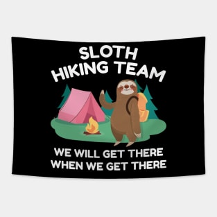 Sloth Hiking Team Tapestry