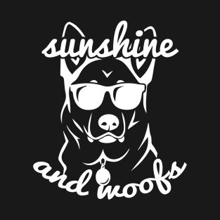 Sunshine And Woofs Summer Vibe T-Shirt