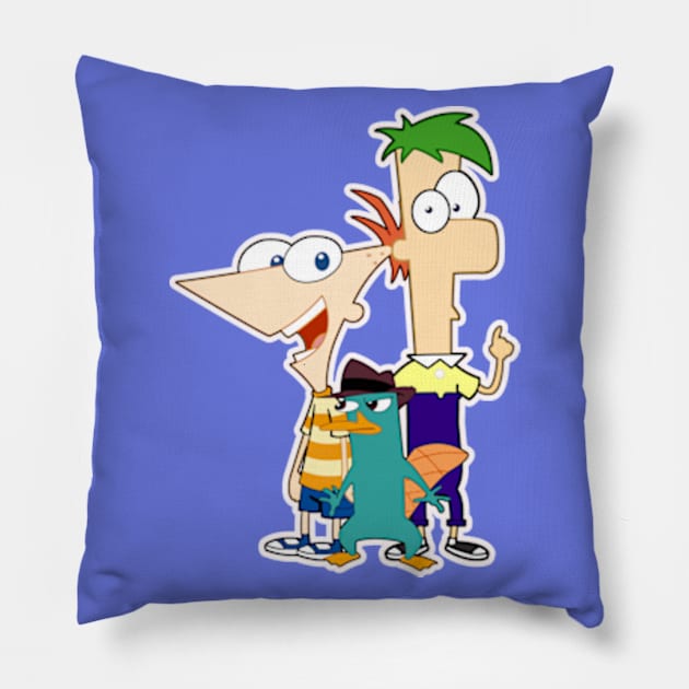 P, F and Agent P Pillow by LuisP96