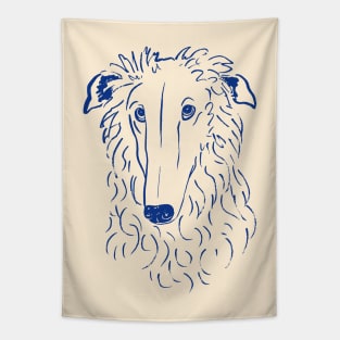 Borzoi (Beige and Blue) Tapestry