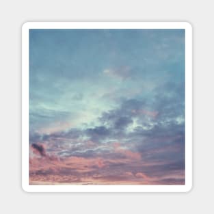 Pink and Blue Summer Sunset Magnet