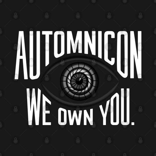 Mini Automnicon Logo (White) by Battle Bird Productions