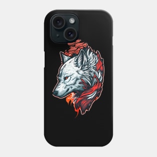 Angry Wolf Painting Phone Case