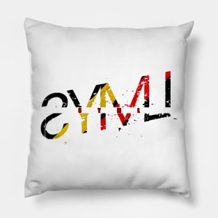 vintage typo SYML Pillow