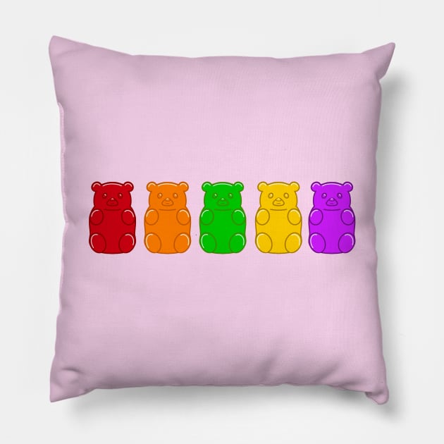 Gummy Bears Pillow by novabee