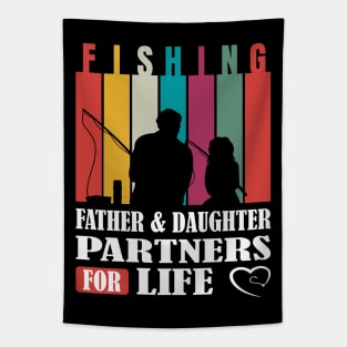 Father & Daughter: Fishing Partners for Life! Tapestry