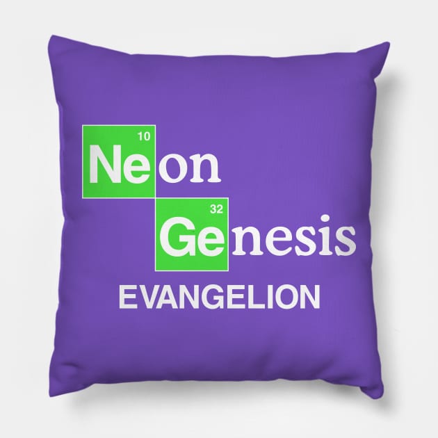 Breaking Bad & Neon Genesis Evangelion Pillow by baysideremix