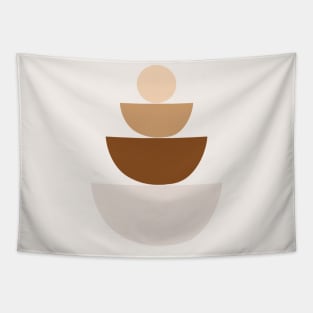 Boho minimal abstract shapes Tapestry