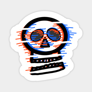 Skeleton Head Magnet