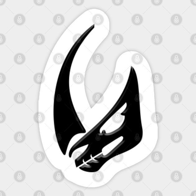 The Mandalorian Mudhorn Black The Mandalorian Sticker Teepublic