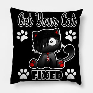 Get Your Cat Fixed Pillow