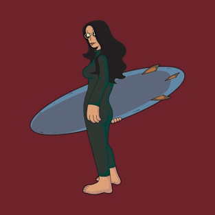woman with surfboard T-Shirt