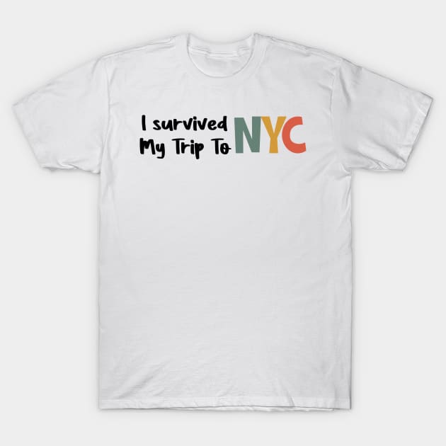 I Survived My Trip to NYC T Shirt New York City Spider Tom 