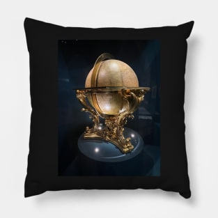 Terrestrial moving globe Pillow