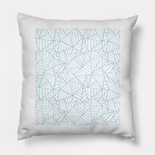 Abstract Lines 2 Blue Pillow