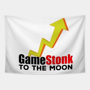 Game Stonk to the Moon Tapestry