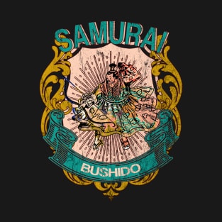 Bushido Samurai Japanese Warrior Vintage Streetwear Urban Retro 598 T-Shirt