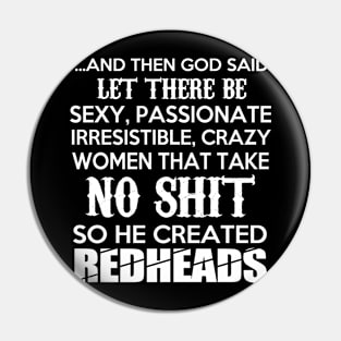 Redheaded Women Pin