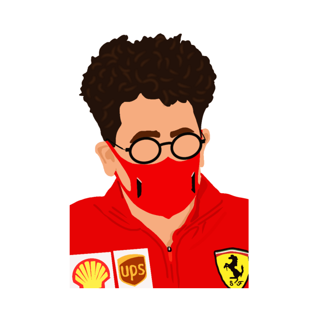 Mattia Binotto, Ferrari Teamboss, at the 2020 Italian Grand Prix at Imola by royaldutchness