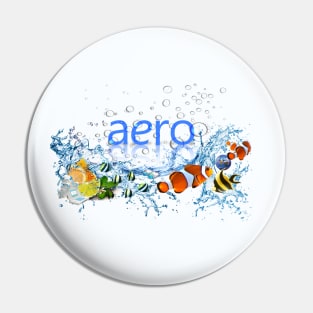 Frutiger Aero World Design Pin